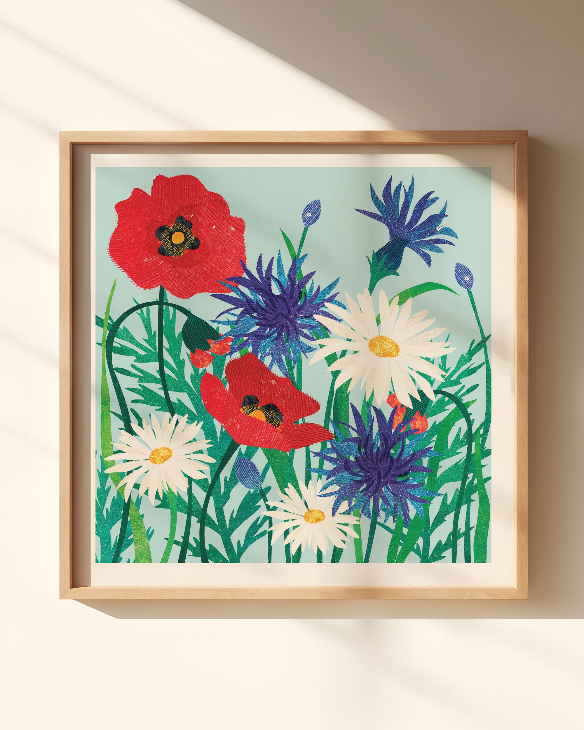 Meadow Flowers Square Art Print