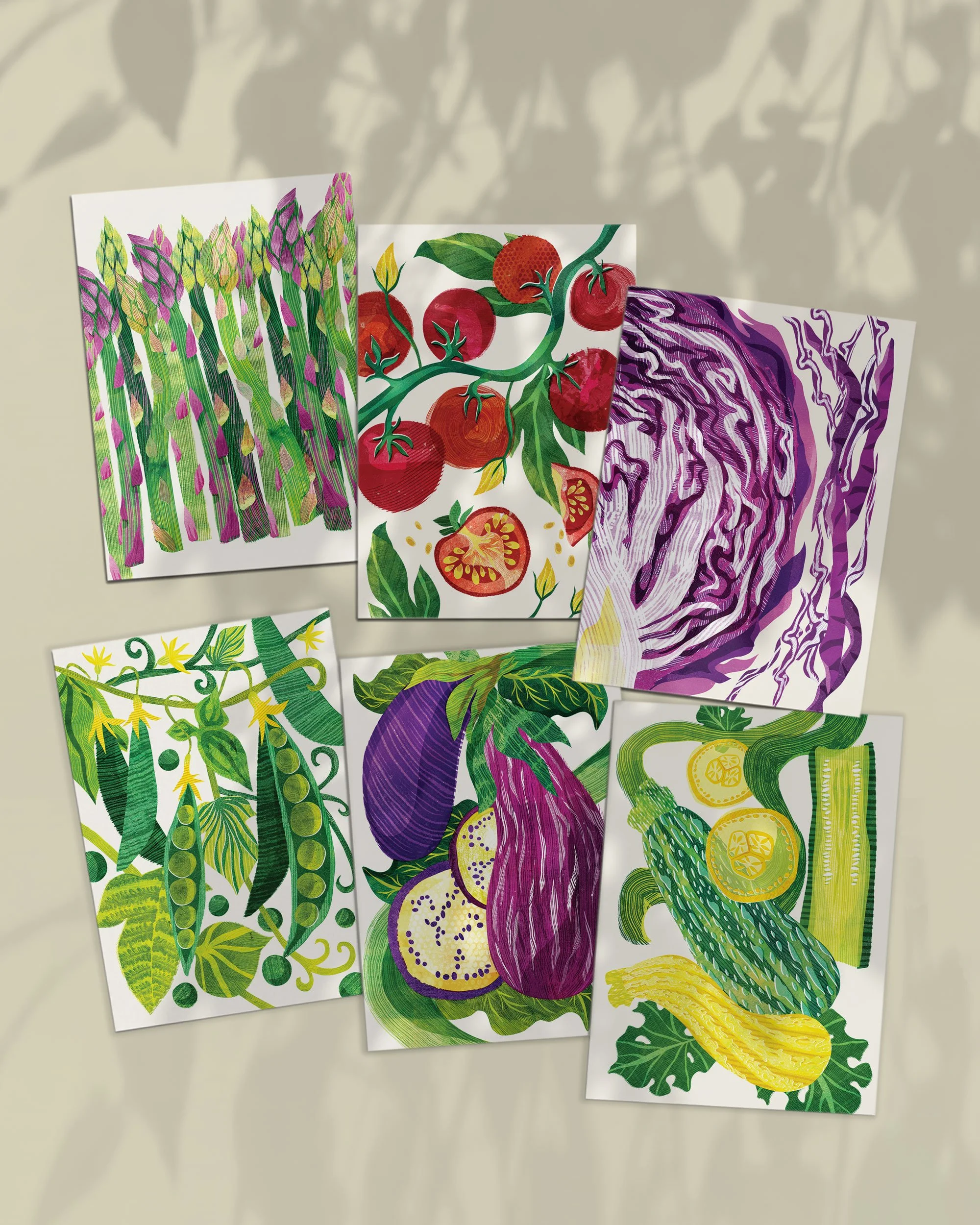 Vegetable Greeting Card Pack