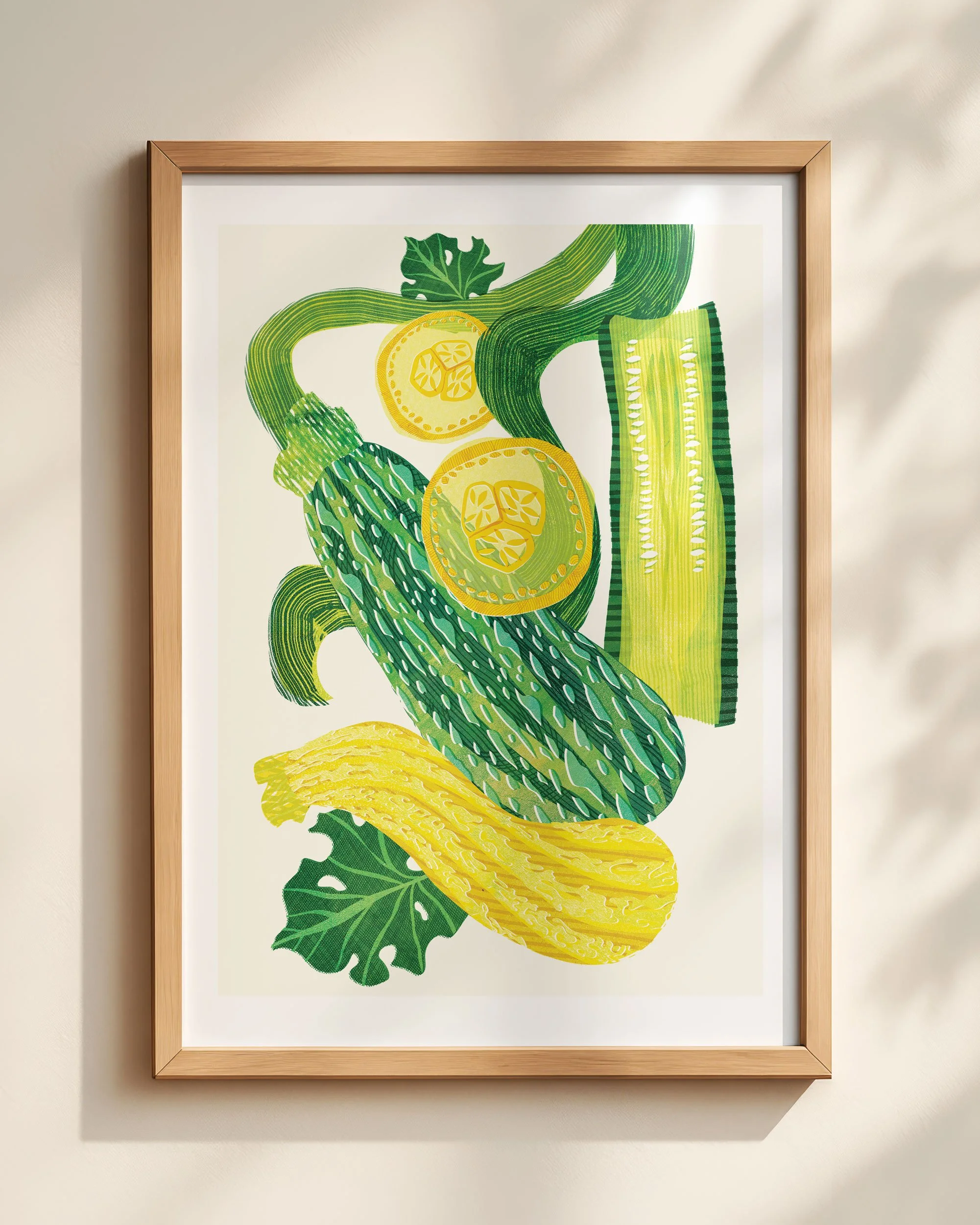 Courgette Art Print