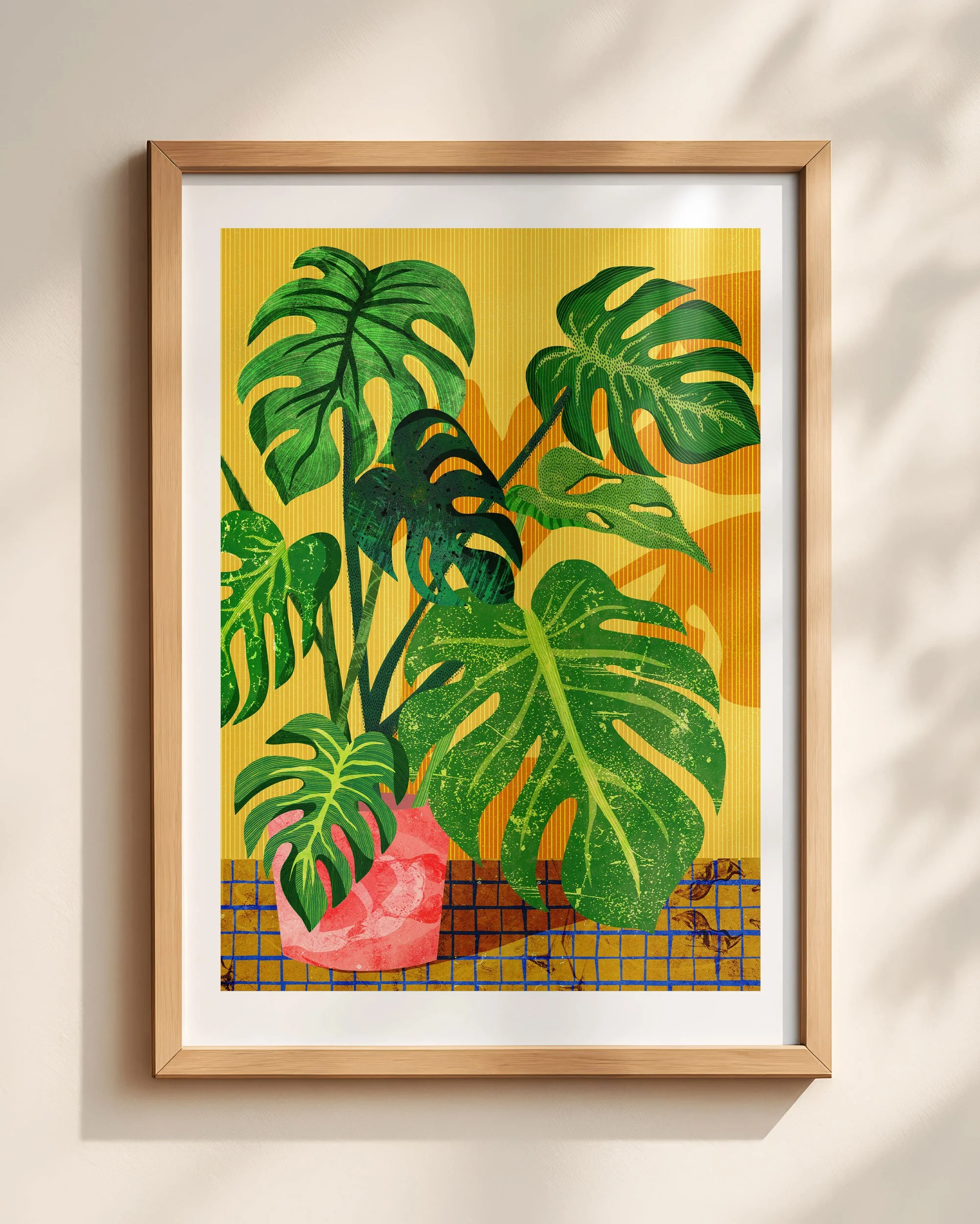 Monstera Plant Art Print