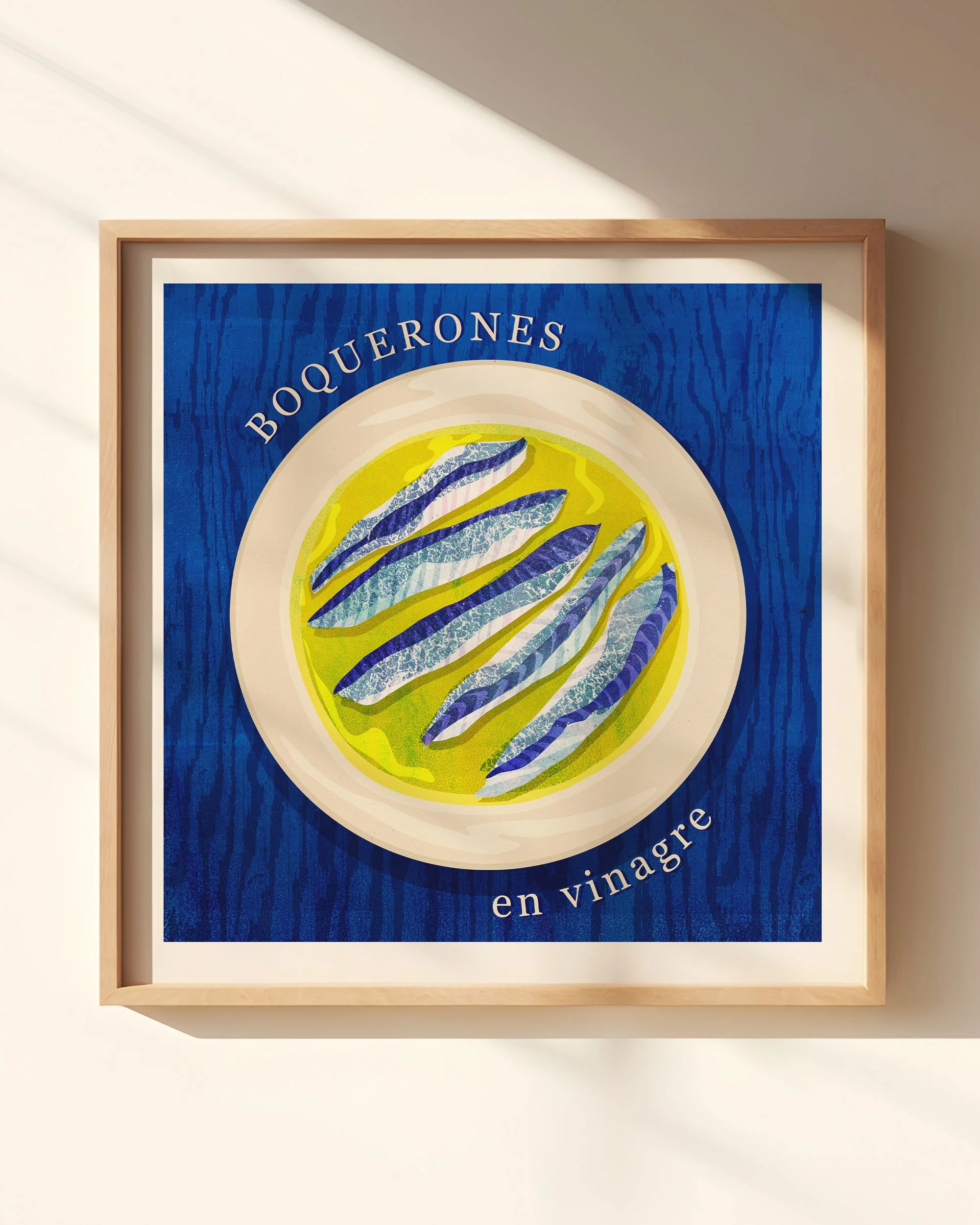 Boquerones Square Art Print