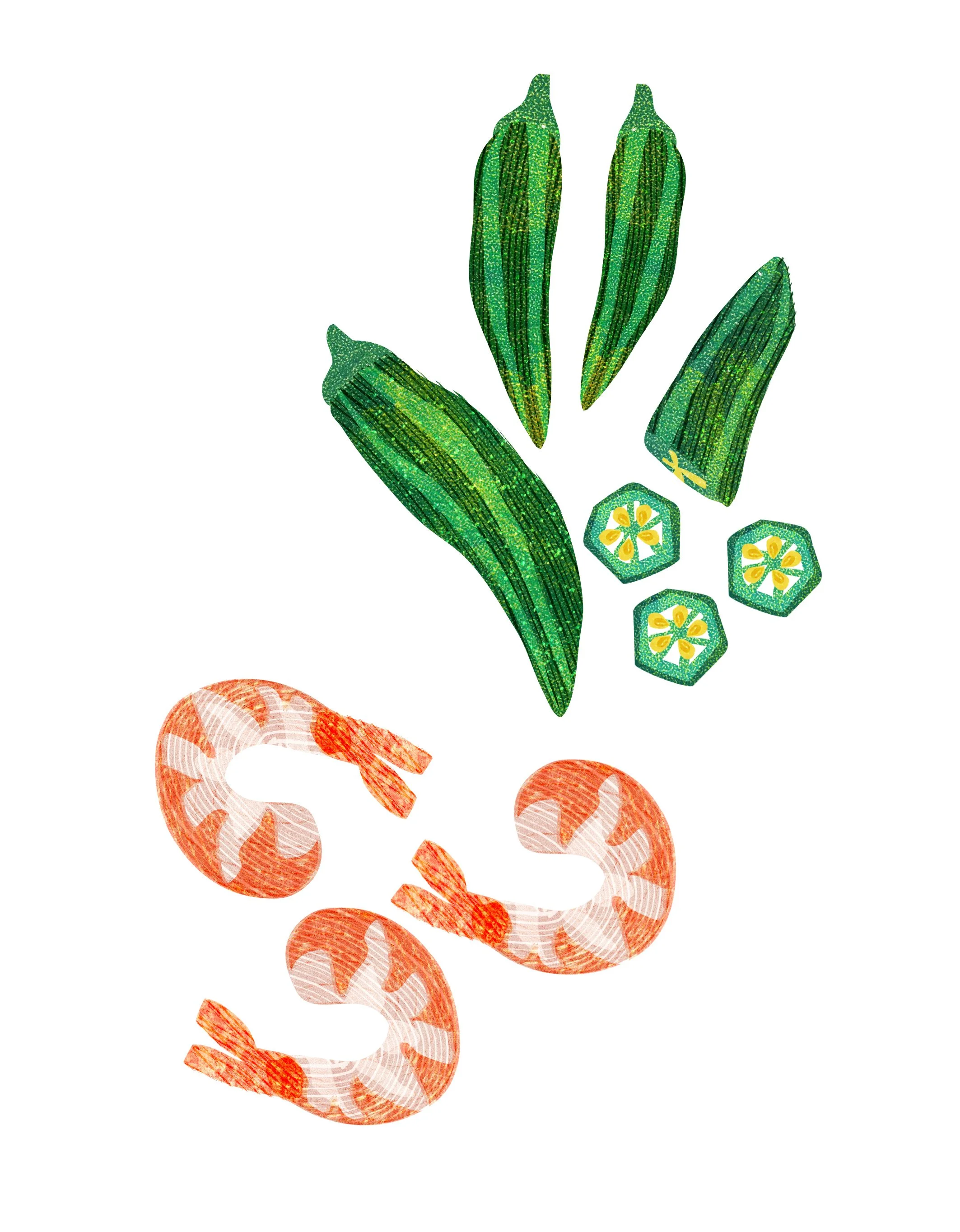 Soups-Cookbook-Ingredients-Prawns-Okra-Illustration-Astrid-Weguelin.jpg