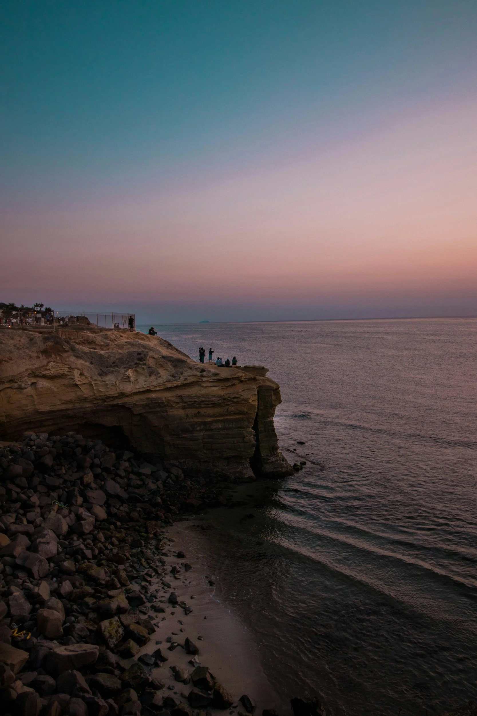Coastal cliff at sunset, contact Jessica Harrison LICSW therapist East Greenwich RI