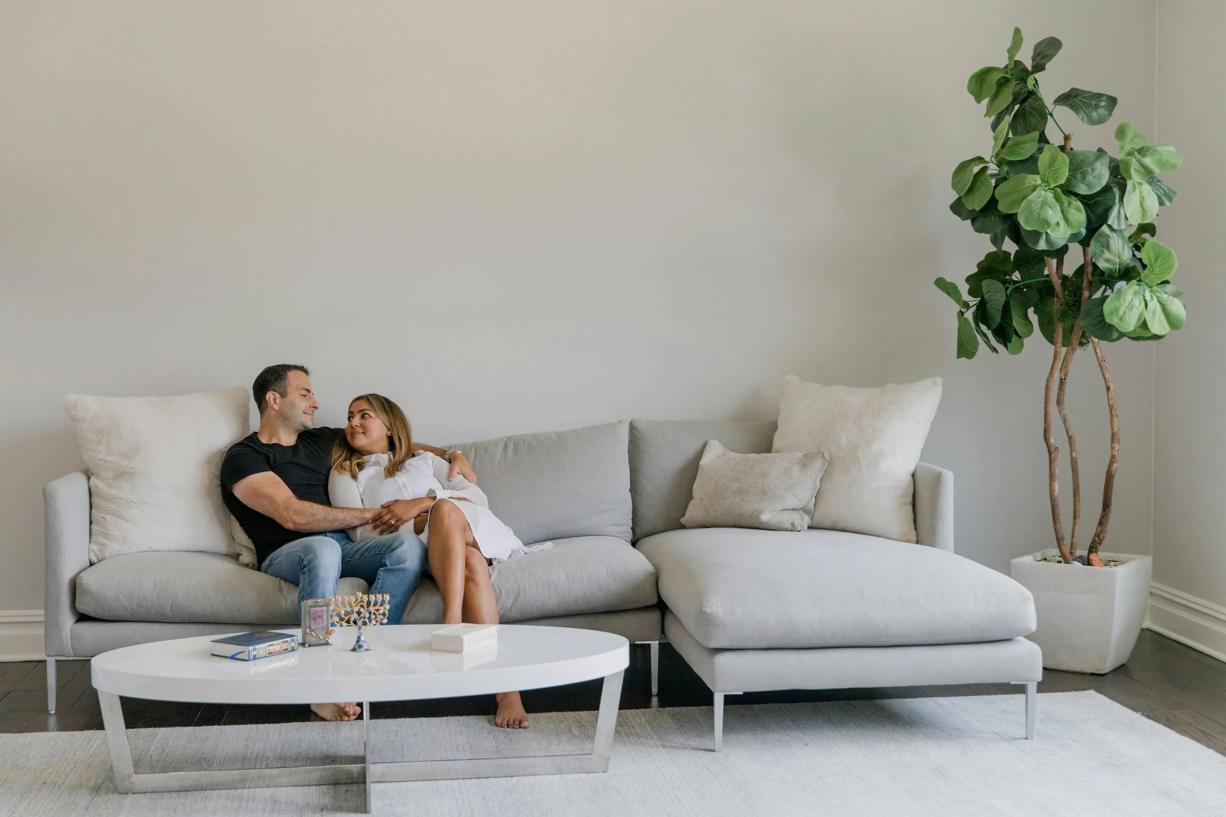 Couple in a calm moment, gradually finding their way back
