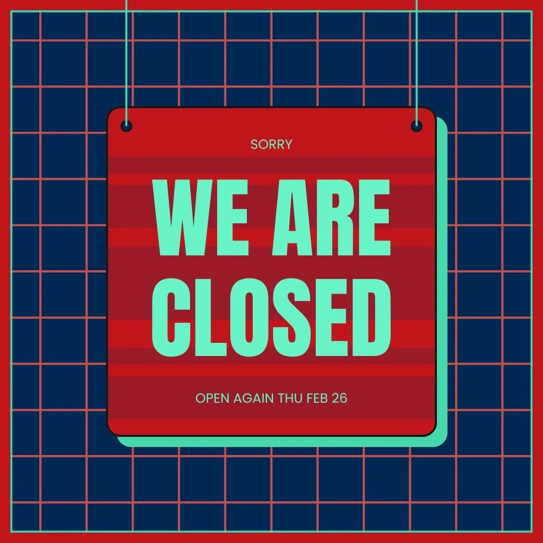 ❄️ CLOSED WEDNESDAY, FEBRUARY 25 ❄️

Because of the continued impact of the storm, The Soapy Spot will be closed on Wednesday, February 25.

We appreciate your understanding and can&rsquo;t wait to welcome you and your pups back soon! 🐶🛁

At The So