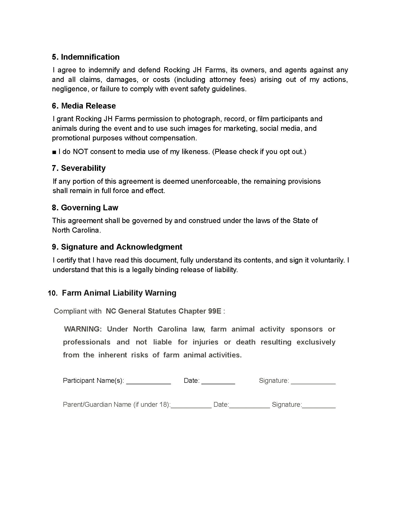 Rocking JH Waiver page 2
