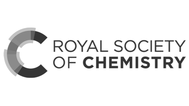 Royal Society of Chemistry logo with a circular abstract design and text.