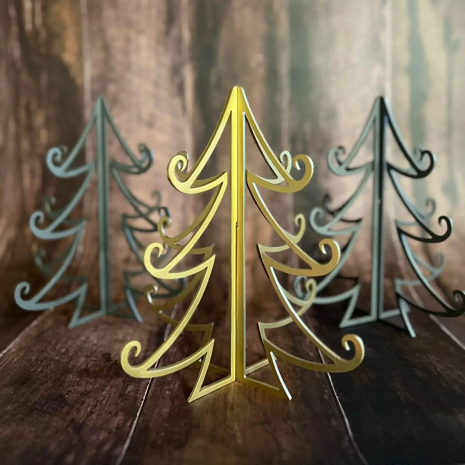 3D Christmas Tree - Curly