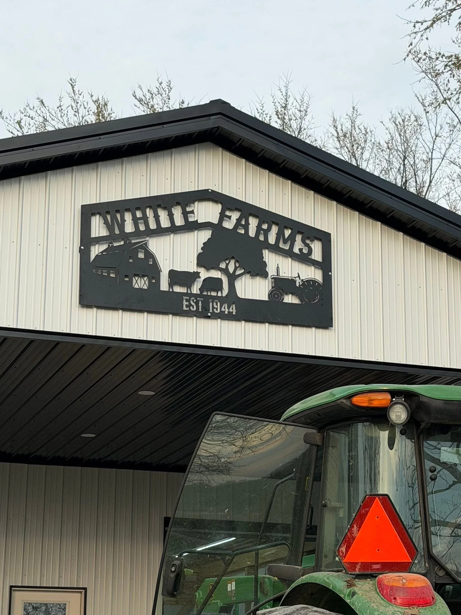 Customized 4'x8' farm sign. 