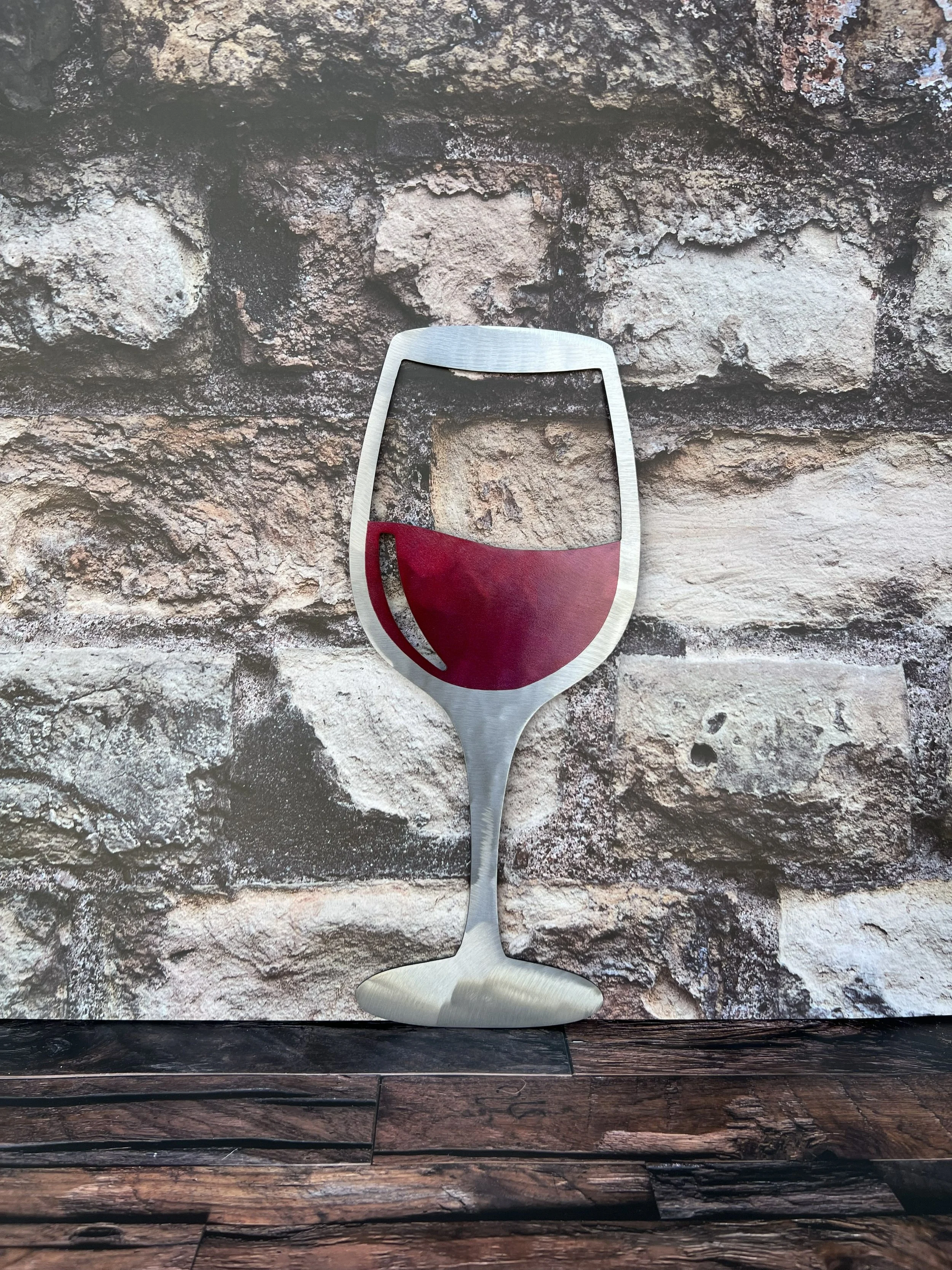 Metallic Wine Glass