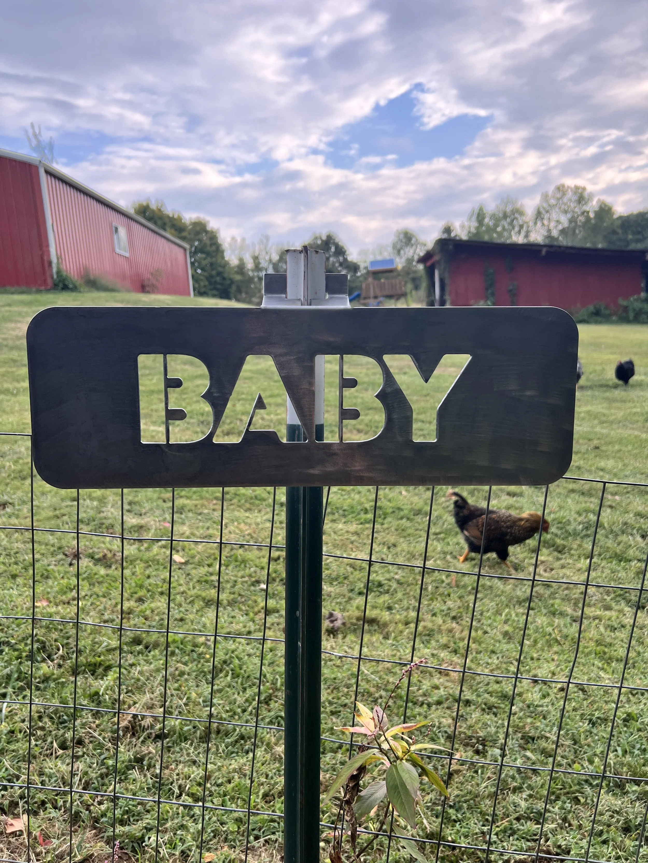Custom T-Post Sign for a Pet Memorial