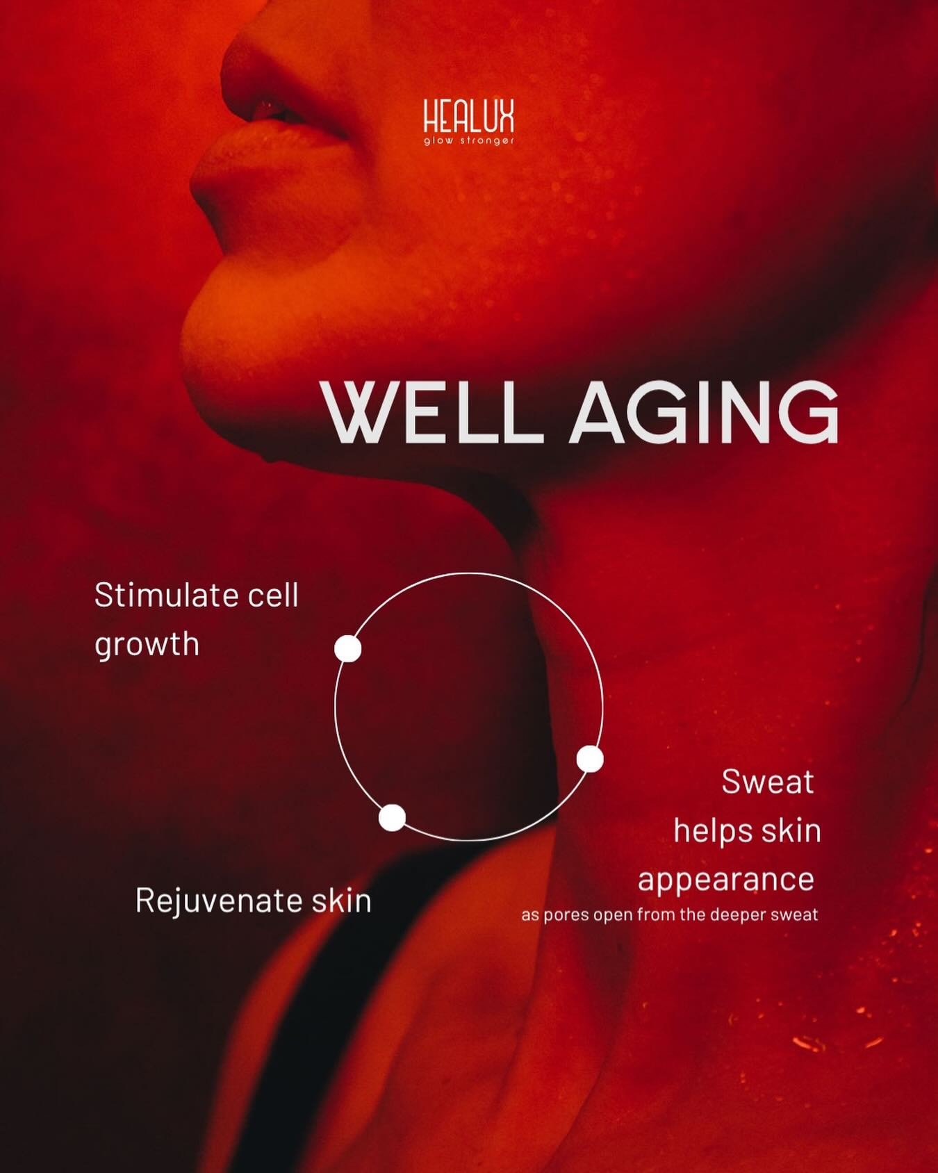 Glow is a reflection of what&rsquo;s happening beneath the surface. ✨

Infrared therapy supports anti-aging by helping your body recover, regenerate, and function optimally over time.

Benefits may include:
- Stimulation of cellular activity
- Improv