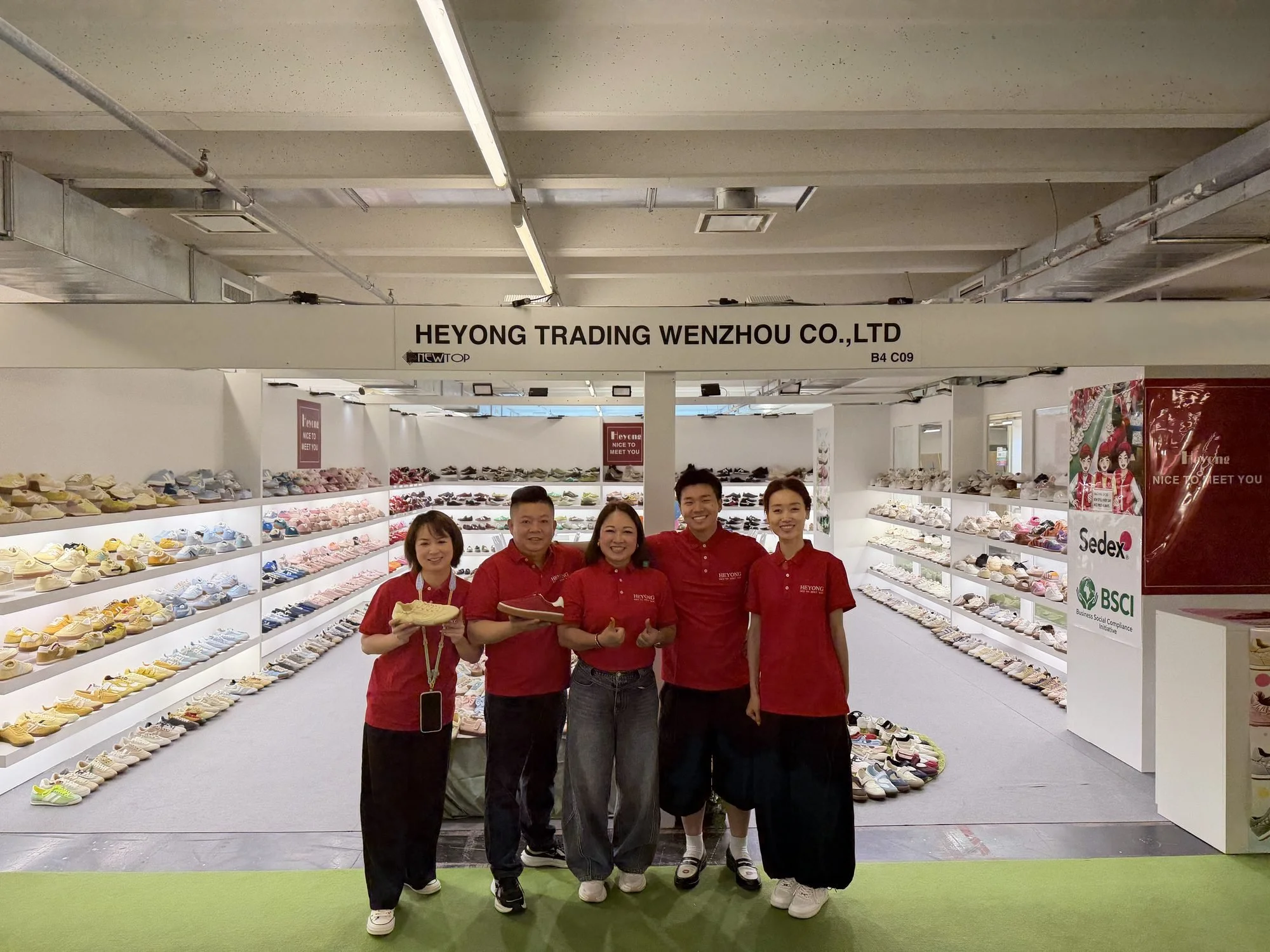 Raywalk team at the booth, Riva Schuh 2026