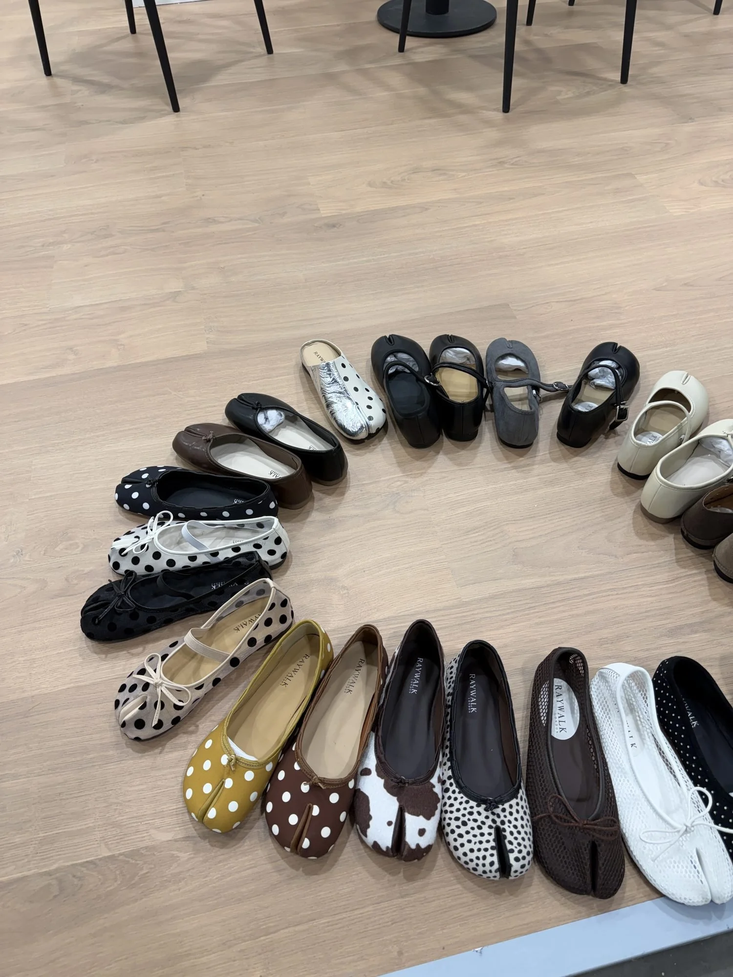 Raywalk ballet flat range on display at MICAM Milano 2026