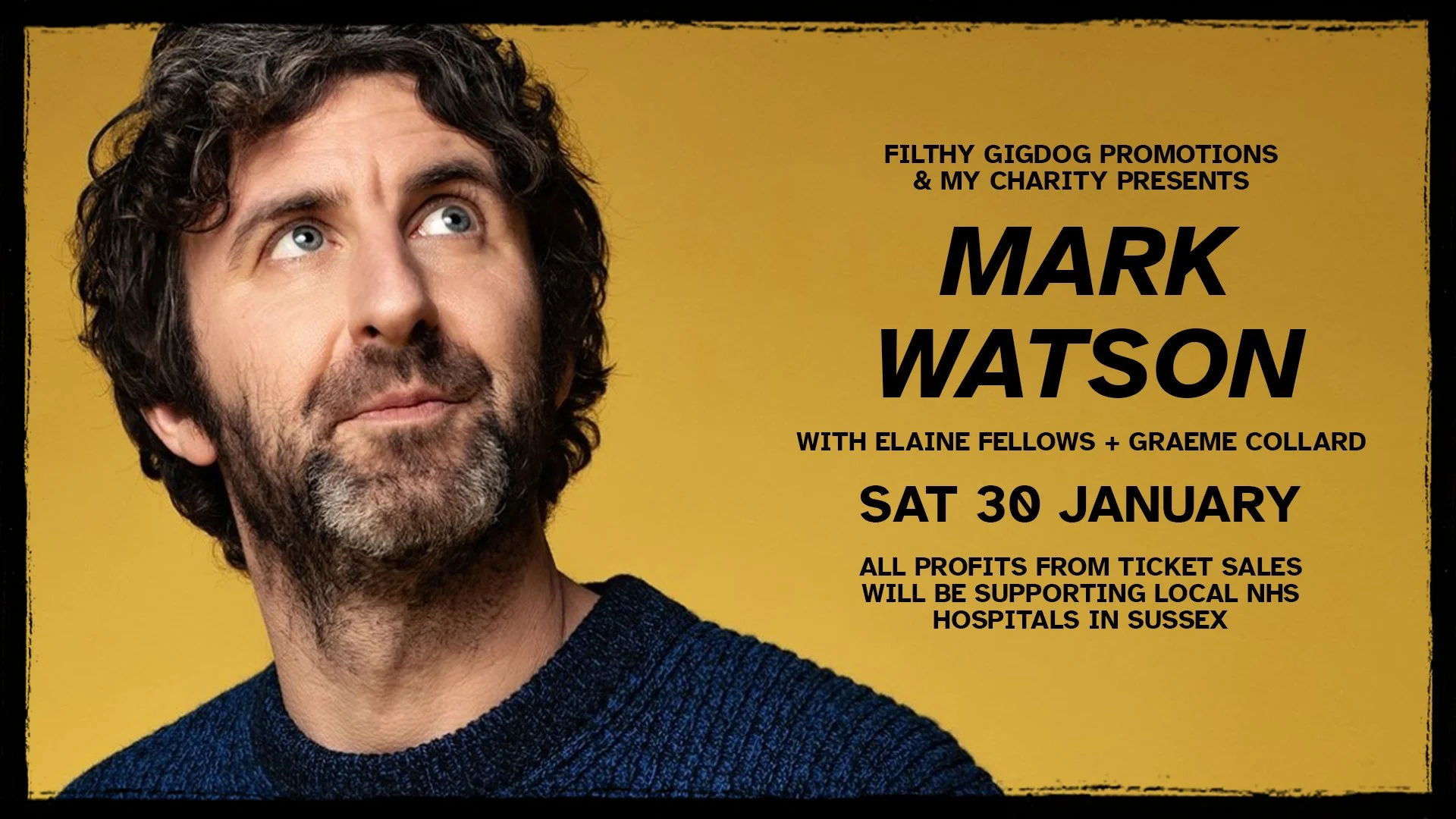 Mark Watson with Elaine Fellows + Graeme Collard