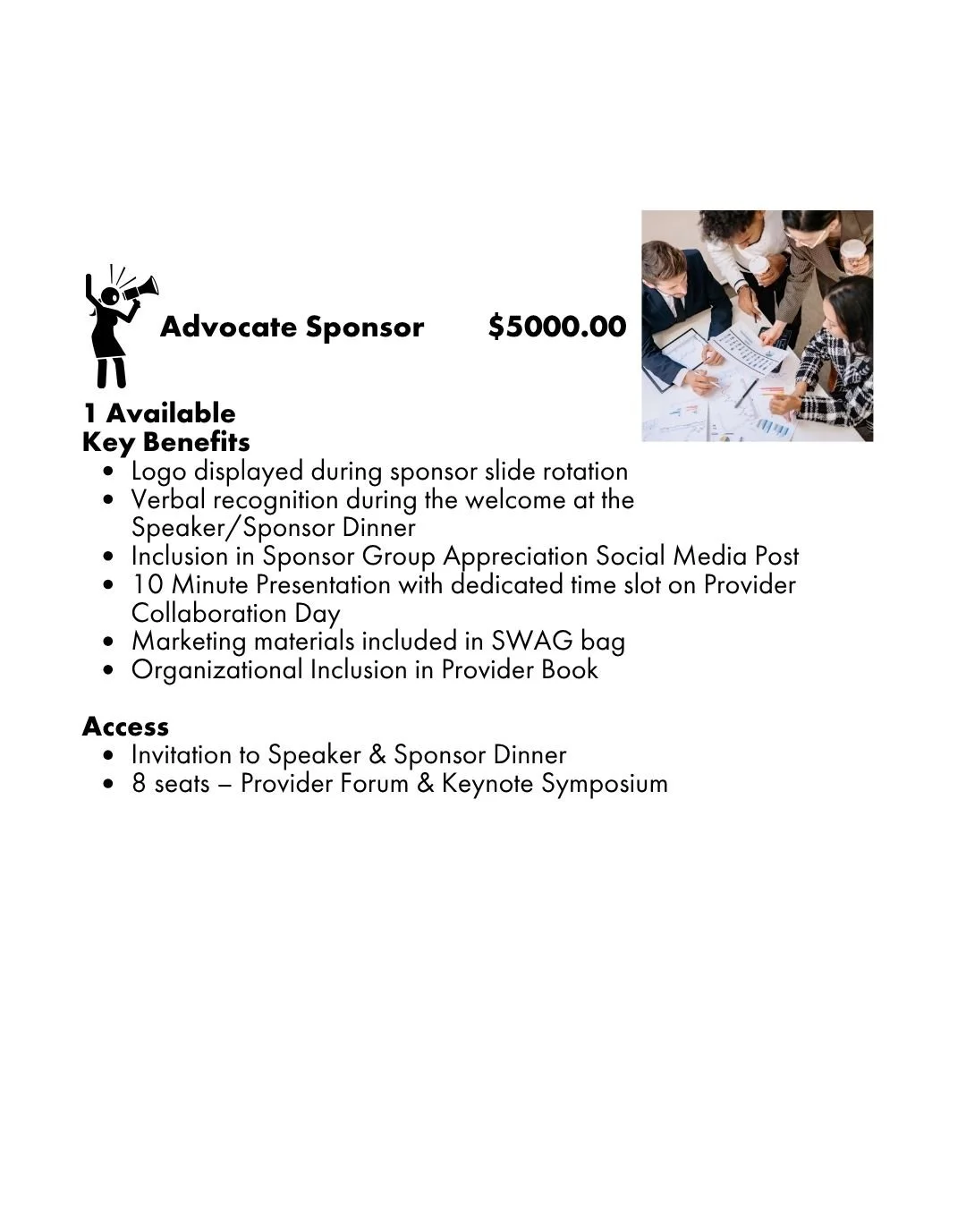 Advocate Sponsor-$5000.00