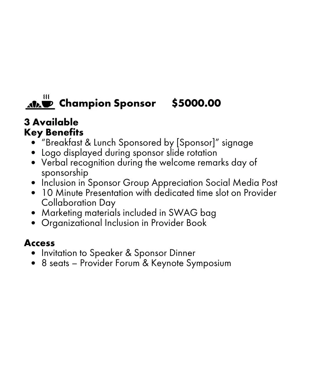 Champion Sponsor