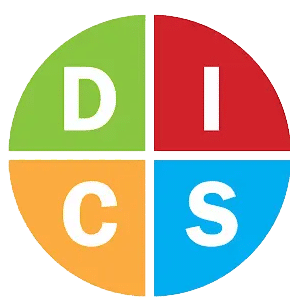A circular logo divided into four quadrants with letters D, I, C, and S in each section, colored green, red, orange, and blue respectively.