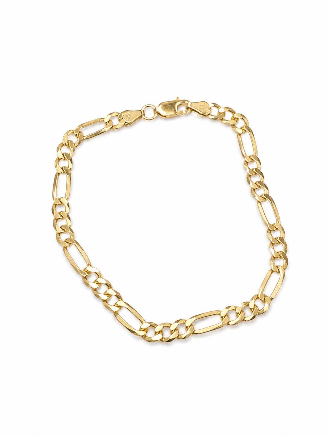 Gold over .925 Sterling Silver Italy Bracelet - 7 Inch