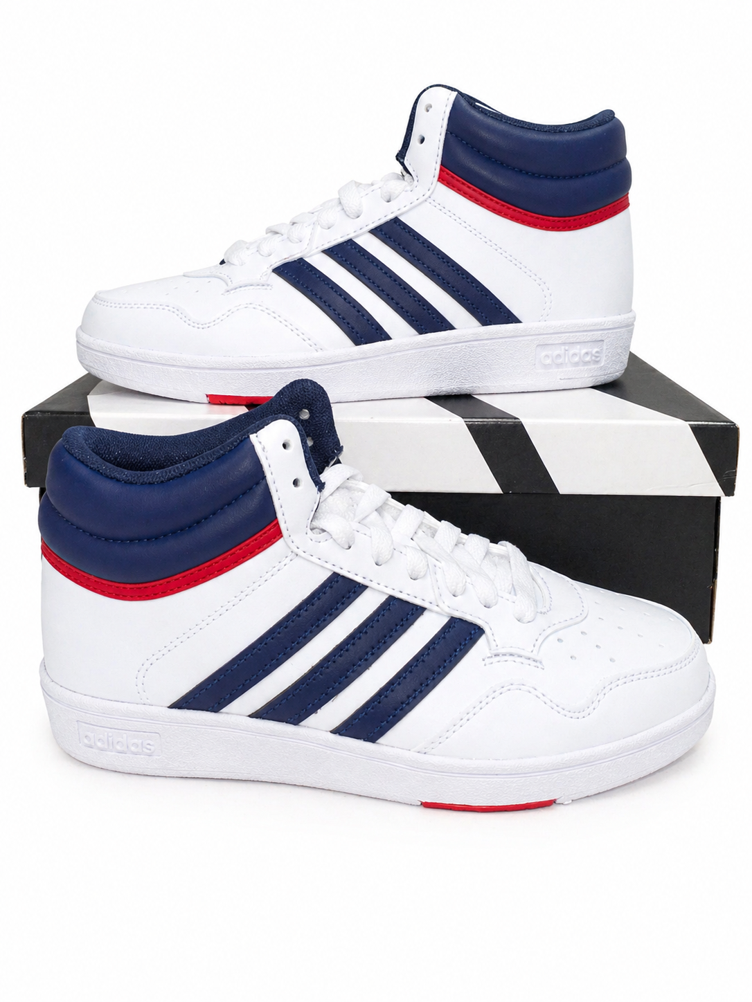 Adidas Hoops 4.0 Mid Sneakers - Youth Size 5 / Women's Size 6.5