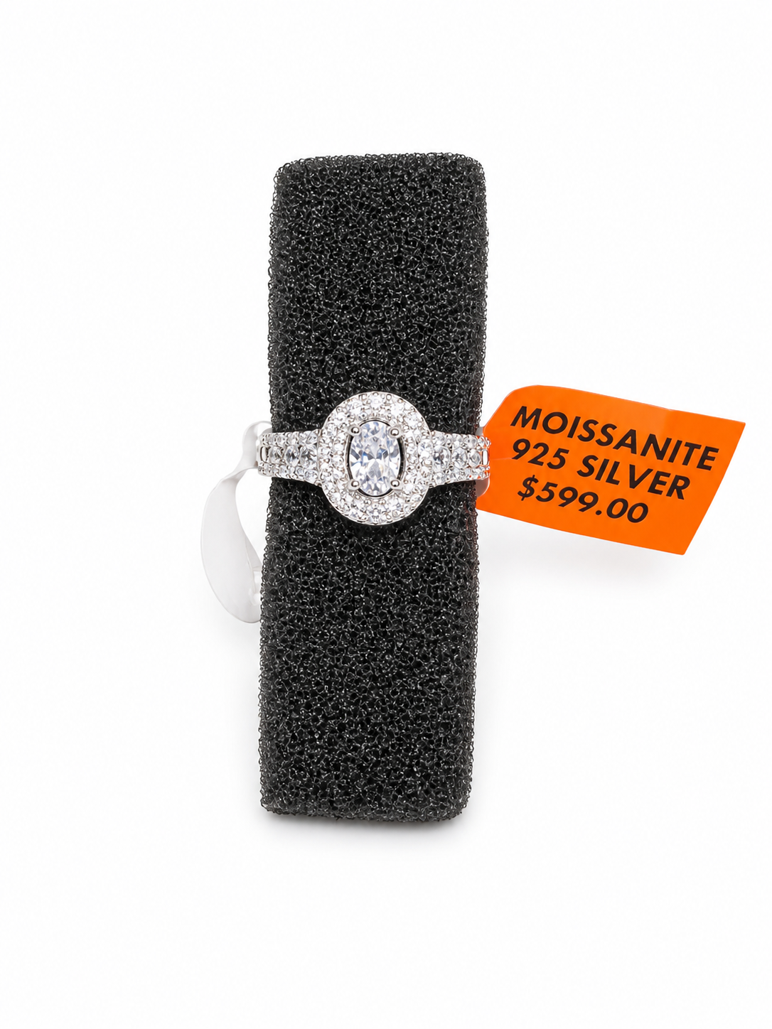 Luxurious Moissanite 925 Silver Ring