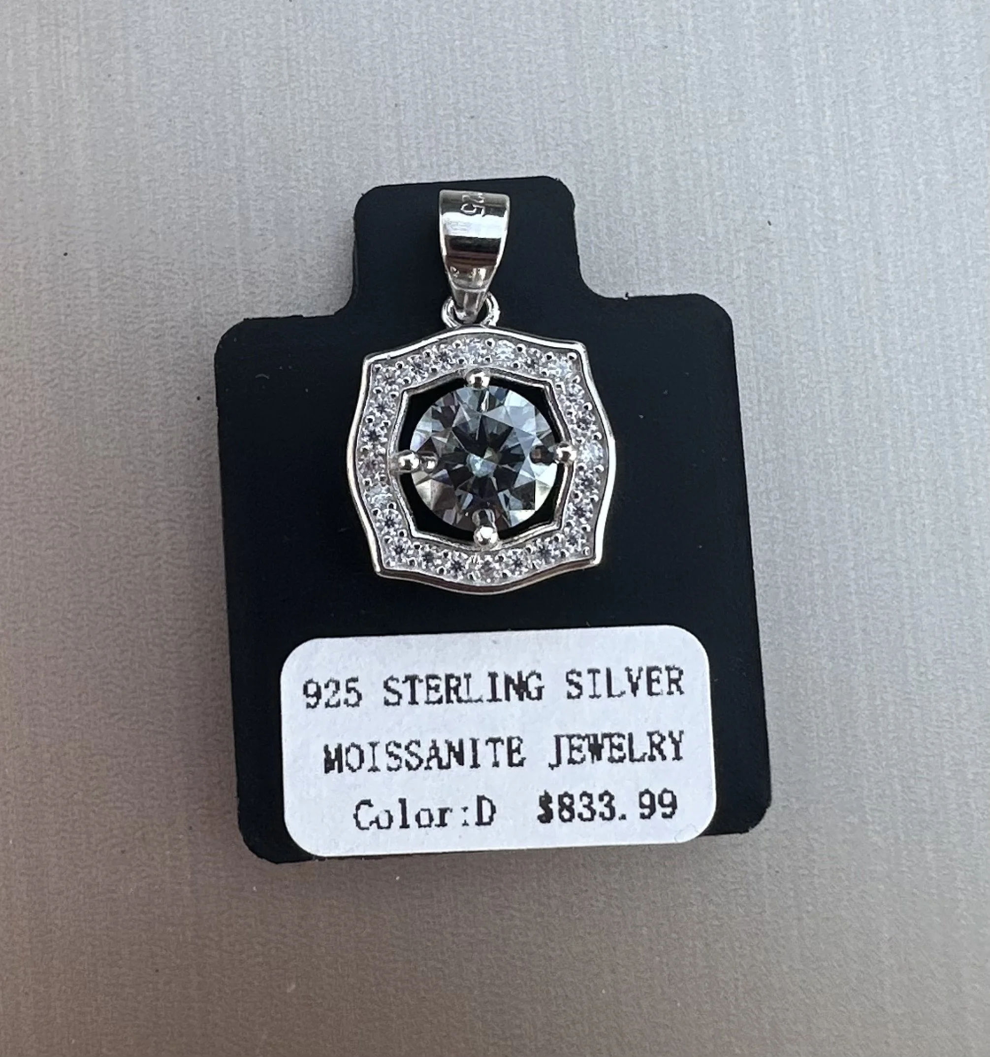 Exquisite Moissanite & Sterling Silver Necklace