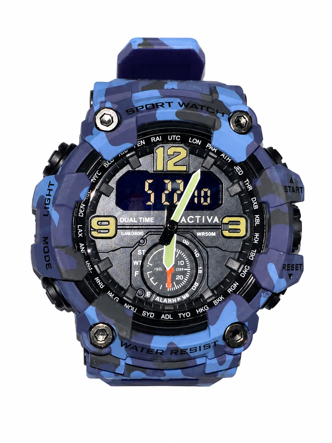 Blue Camo Sport Watch
