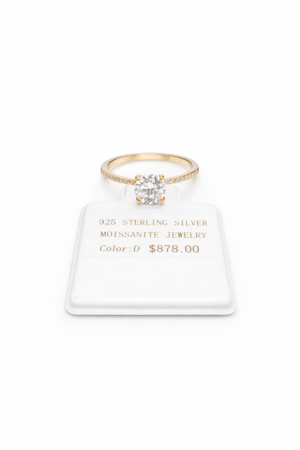 Timeless Moissanite Engagement Ring Size 8