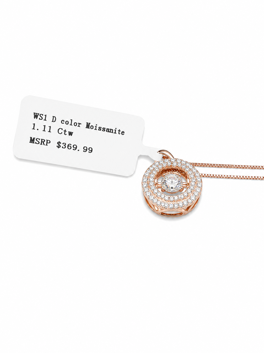Moissanite Pendant Necklace