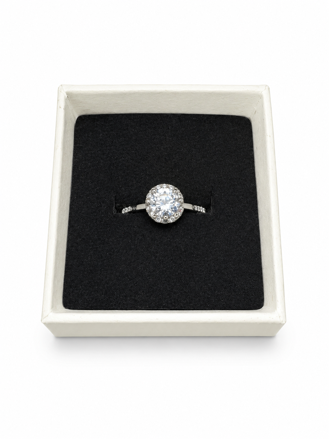 Elegant .925 Sterling Silver Cubic Zirconia Ring