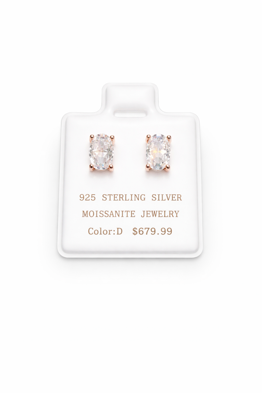 Brilliant Sterling Silver Moissanite Earrings