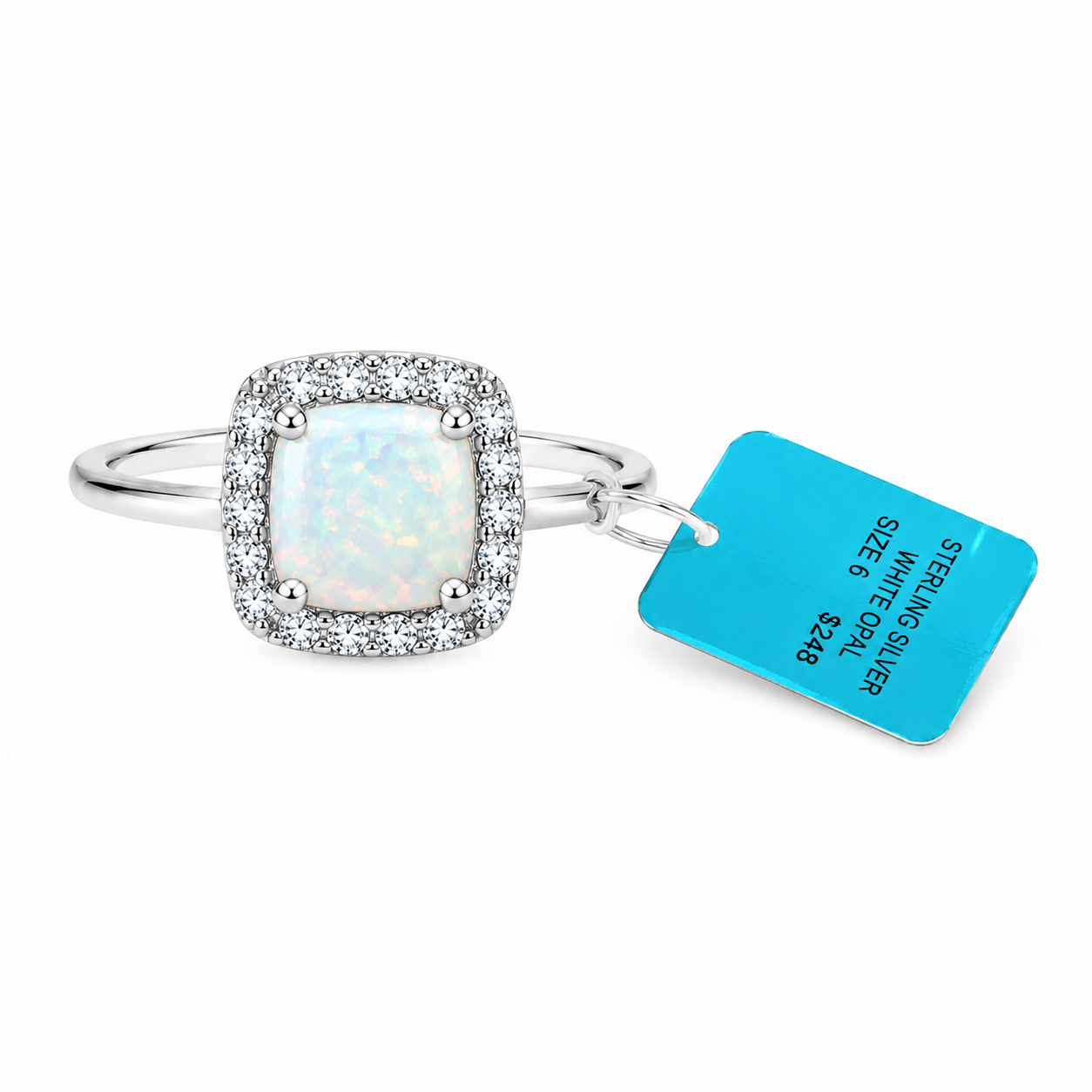 Mother of Pearl Ring in Sterling Silver .925 - size 6