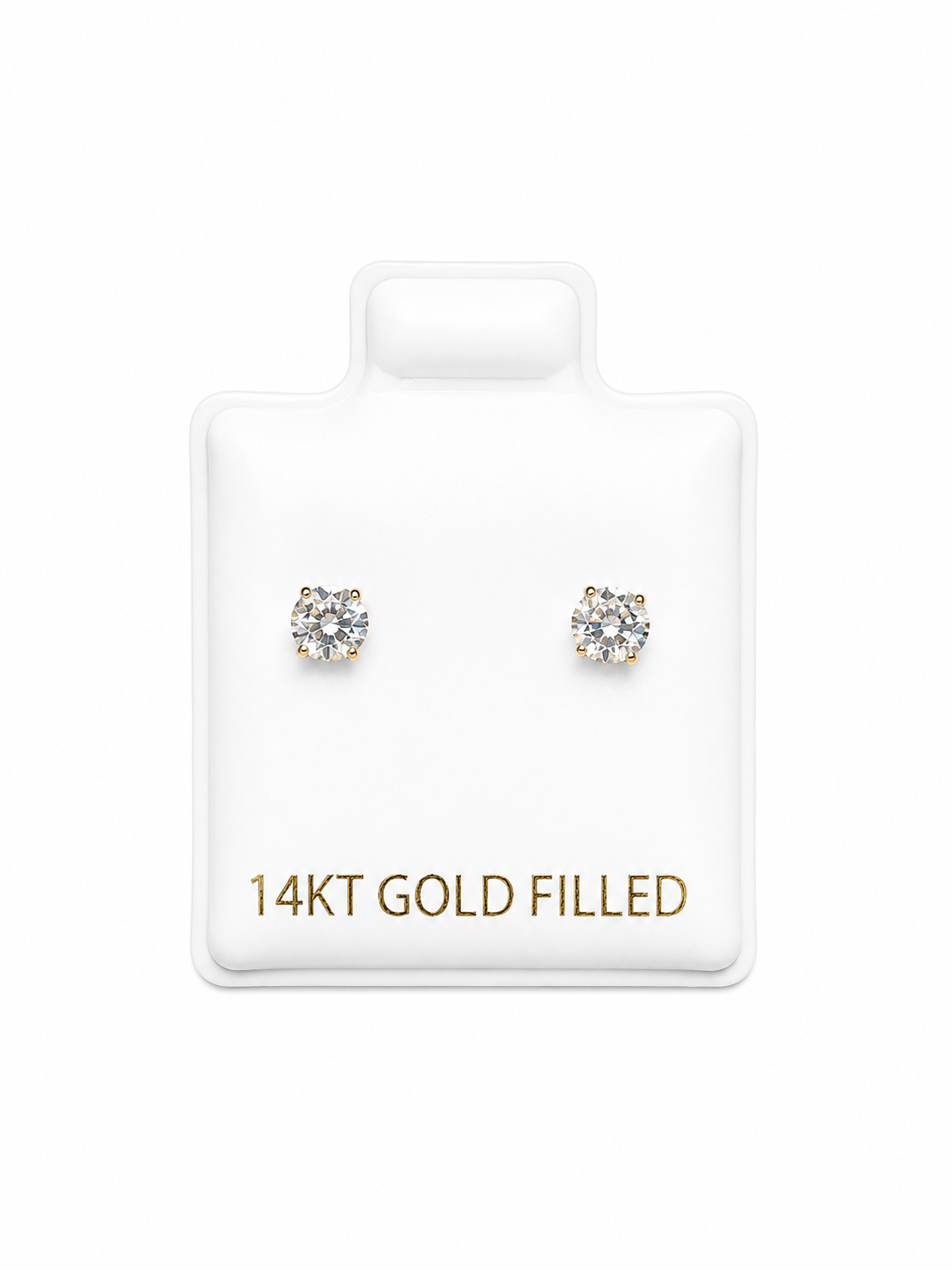 14kt Gold Filled CZ Stud Earrings