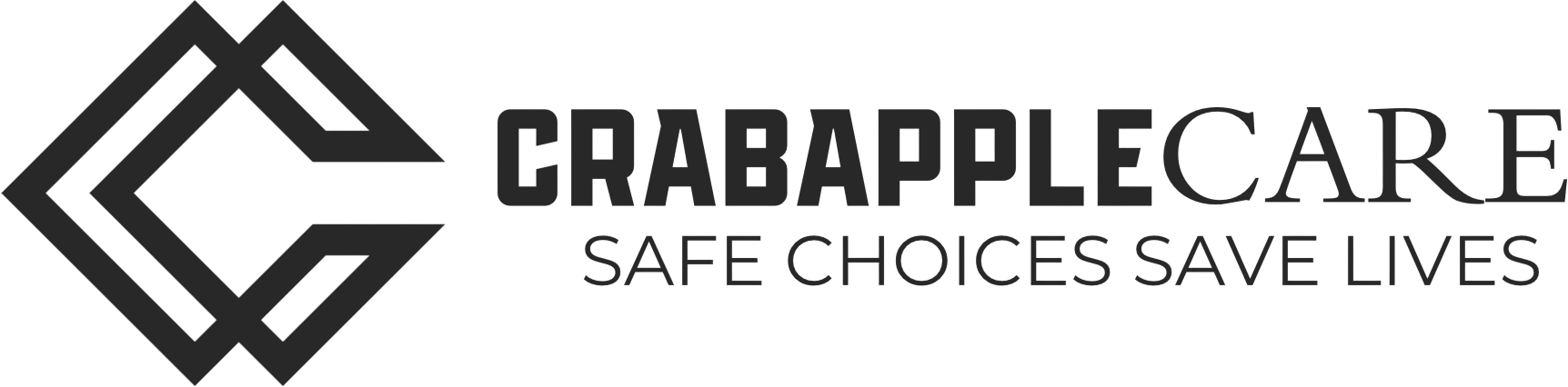 Crabapple Care logo with the tagline Safe Choices Save Lives, the Crabapple Roofing safety program
