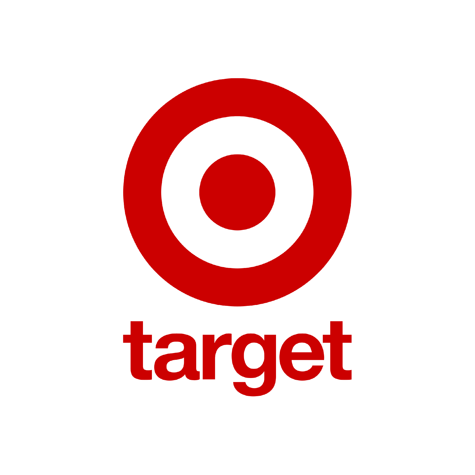 A red and black target symbol with the word 'target' written below it in red.