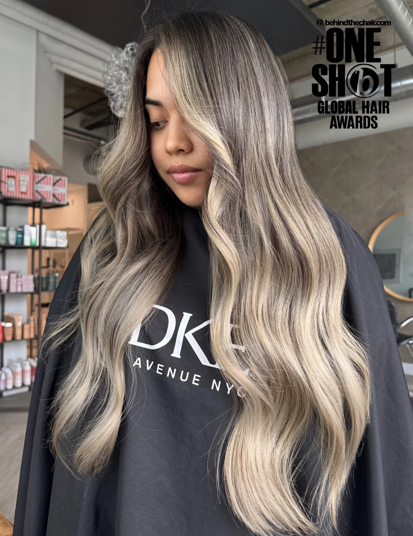 Smoked Vanilla 

Soft contrast. Seamless blend. Modern cool balayage.

This balayage was designed to maintain depth through the root since her natural base sits at a level 3 while creating soft ribbons of brightness throughout the lengths.

Honored t
