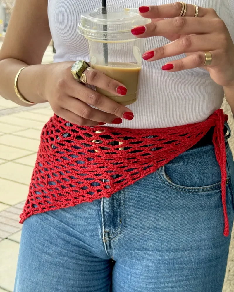 Mesh crochet Bandana