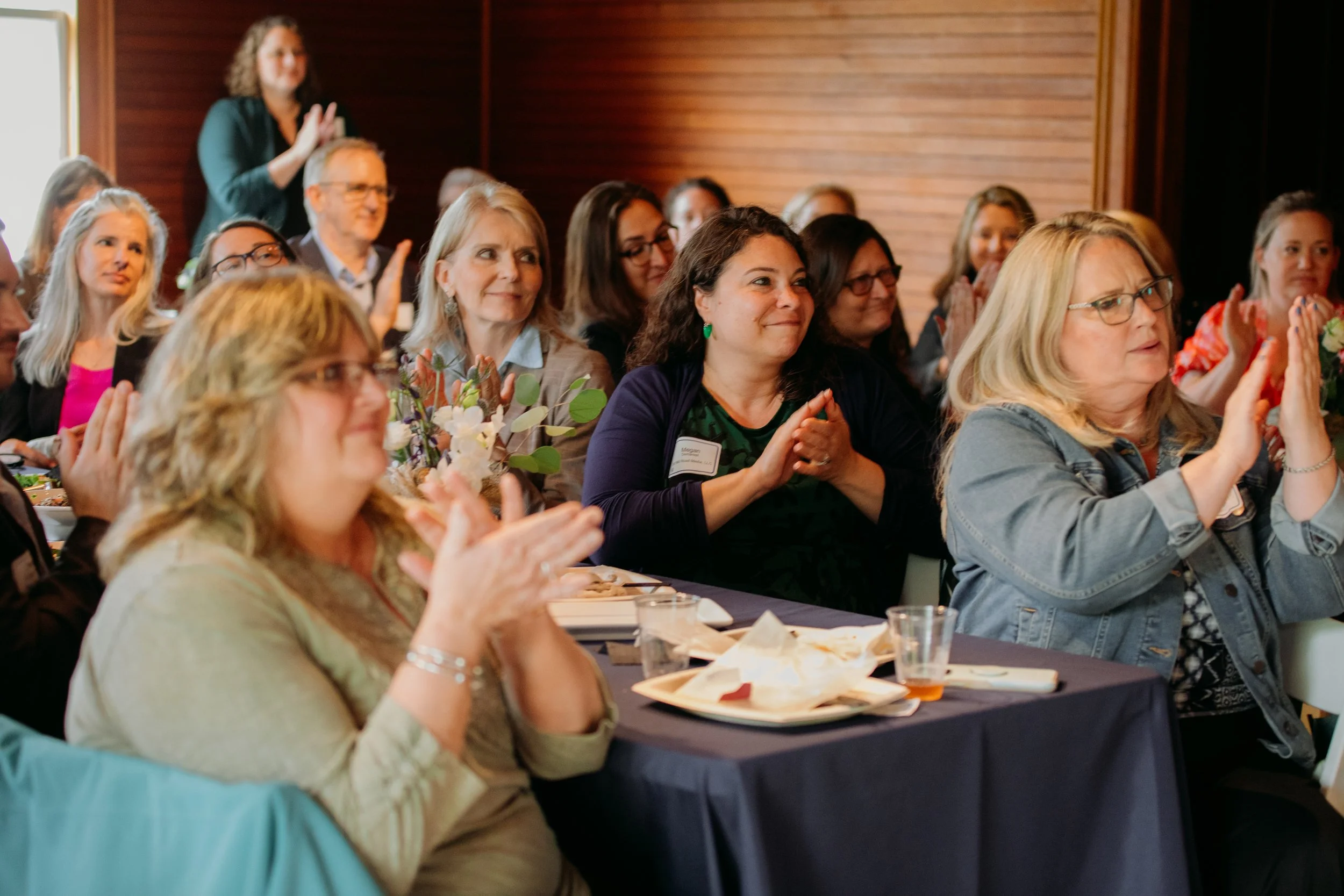 Women in leadership at Chamber event  in southwestern vermont.