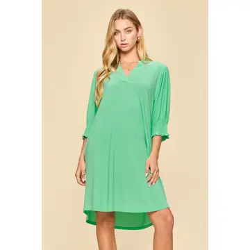 Aqua Mint Lizzy Shirt Dress