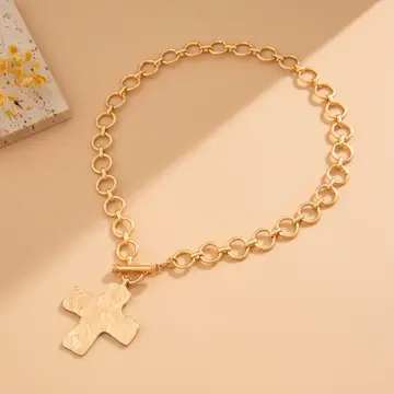 Gold Front Toggle Necklace