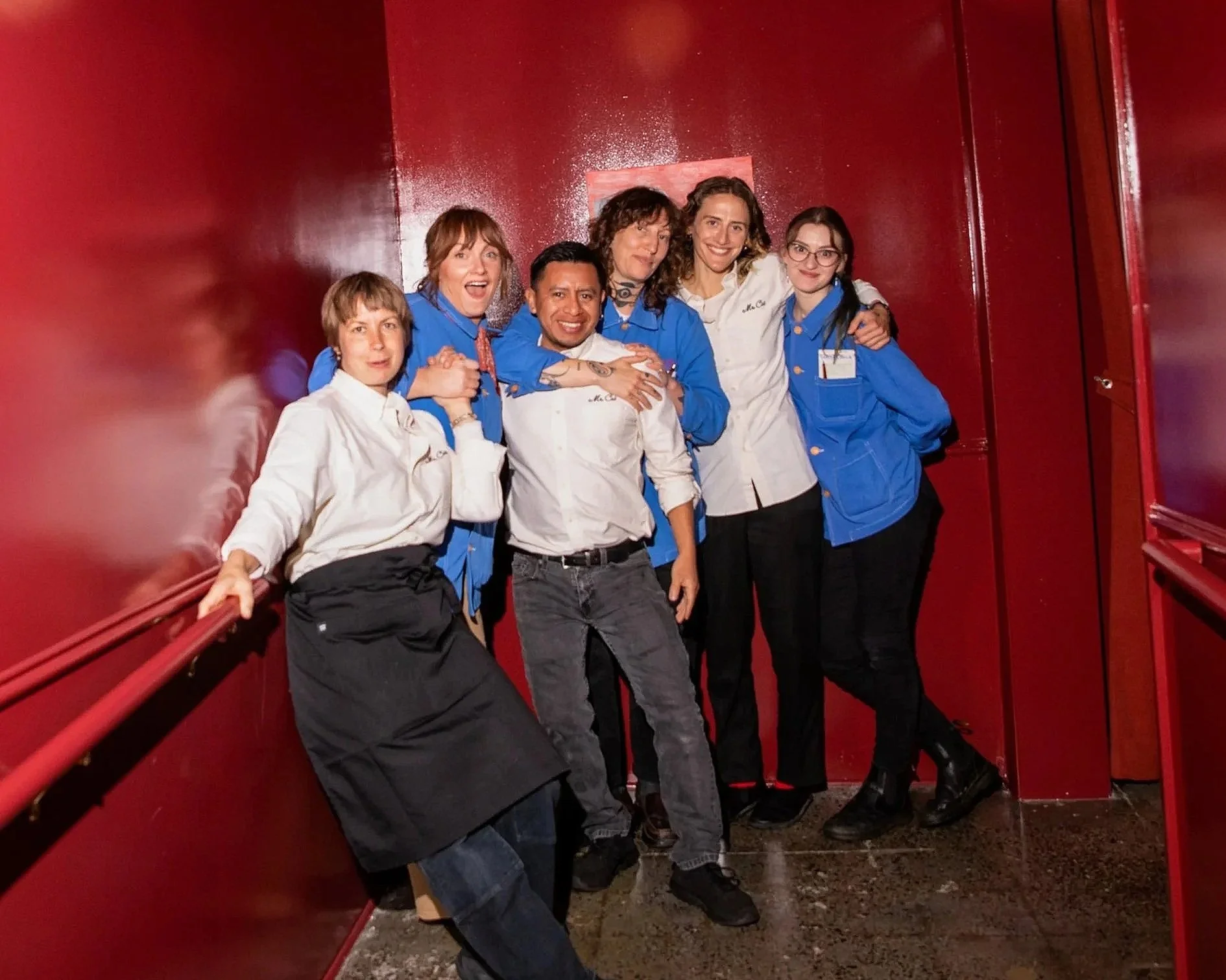 Mr. Cat Brasserie team welcoming guests in Hudson NY