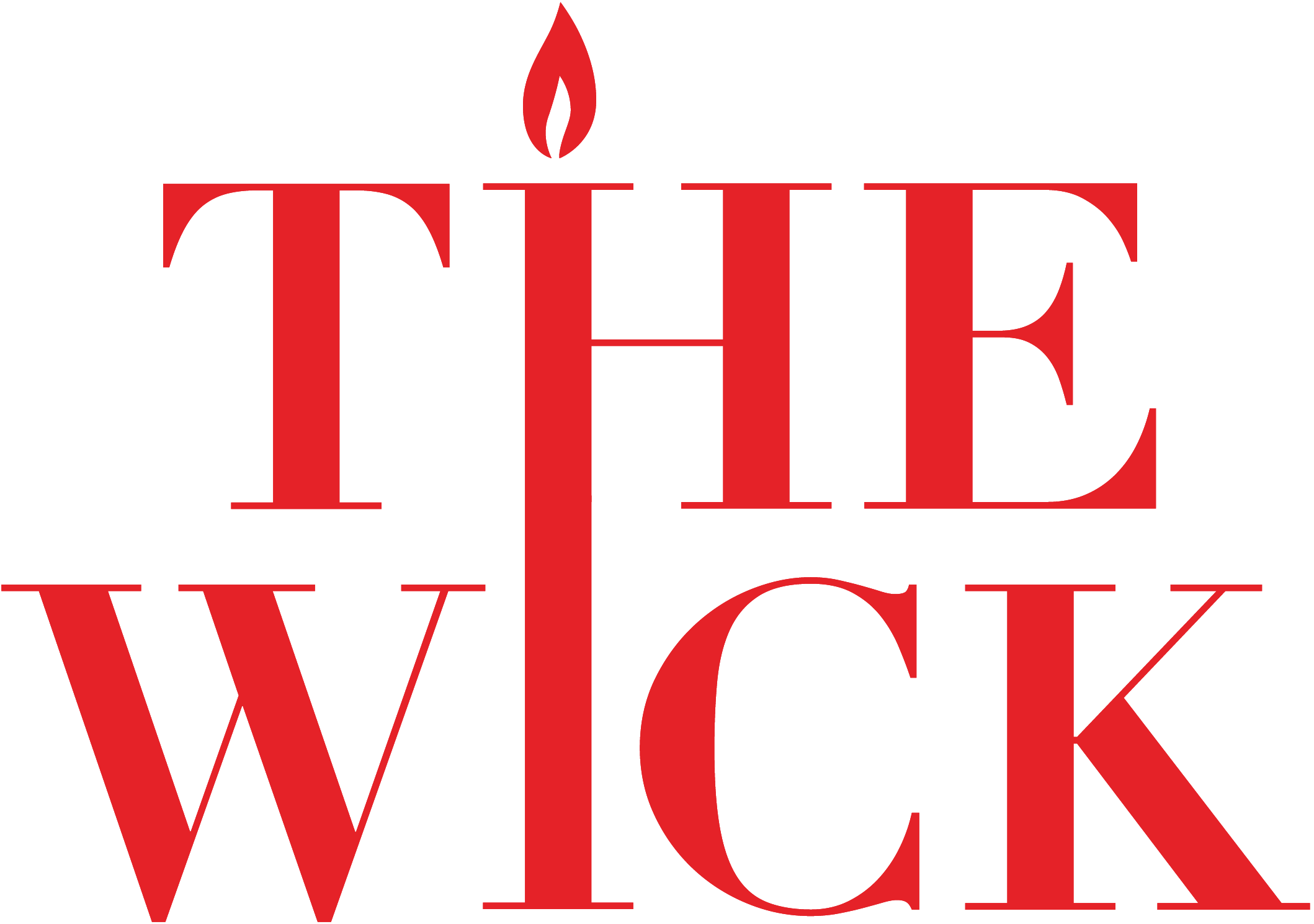 The Wick hotel logo red text on white background located in hudson new york