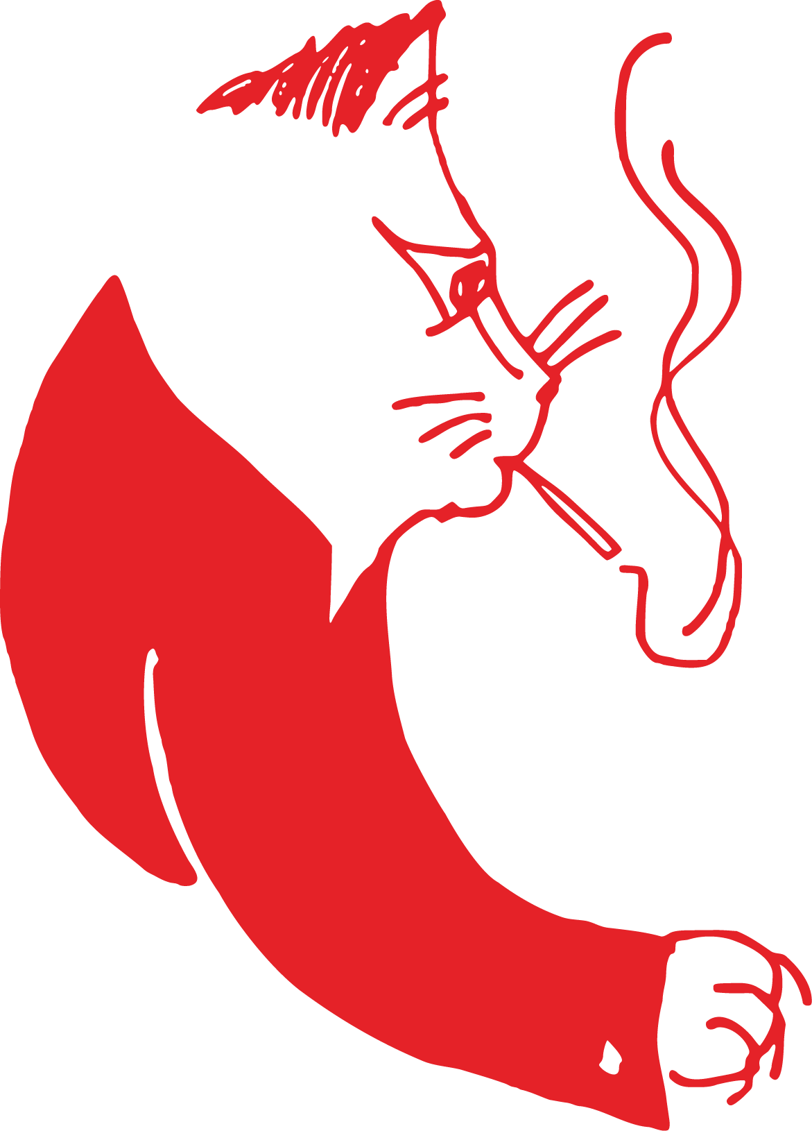 Mr. Cat Brasserie logo smoking cat