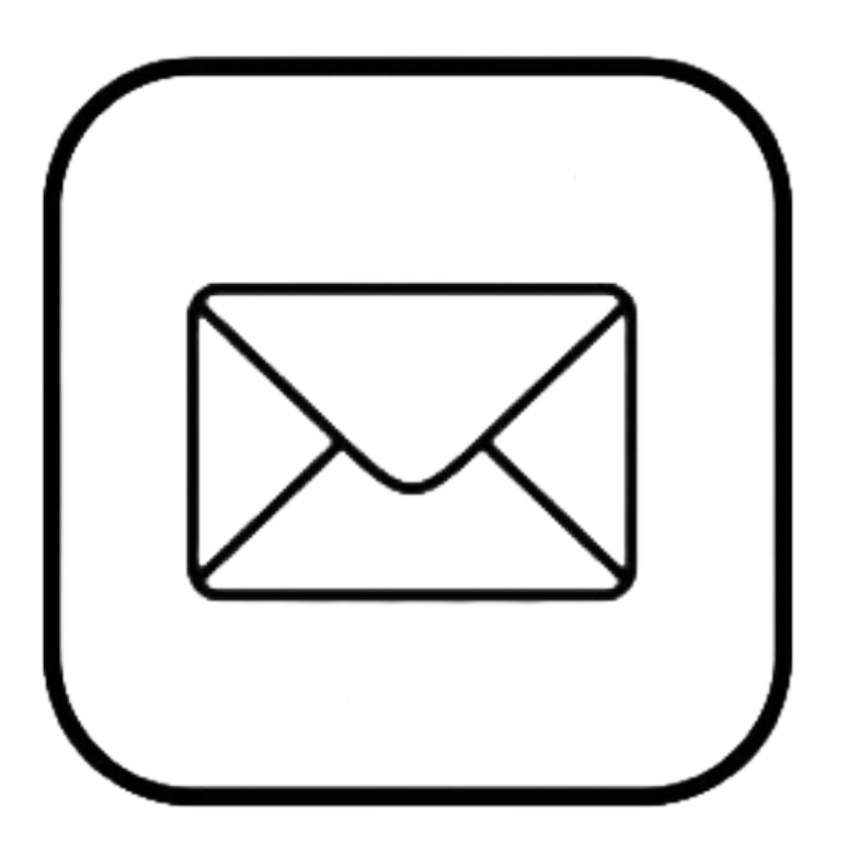 Icon of an envelope within a square, representing email or messaging.