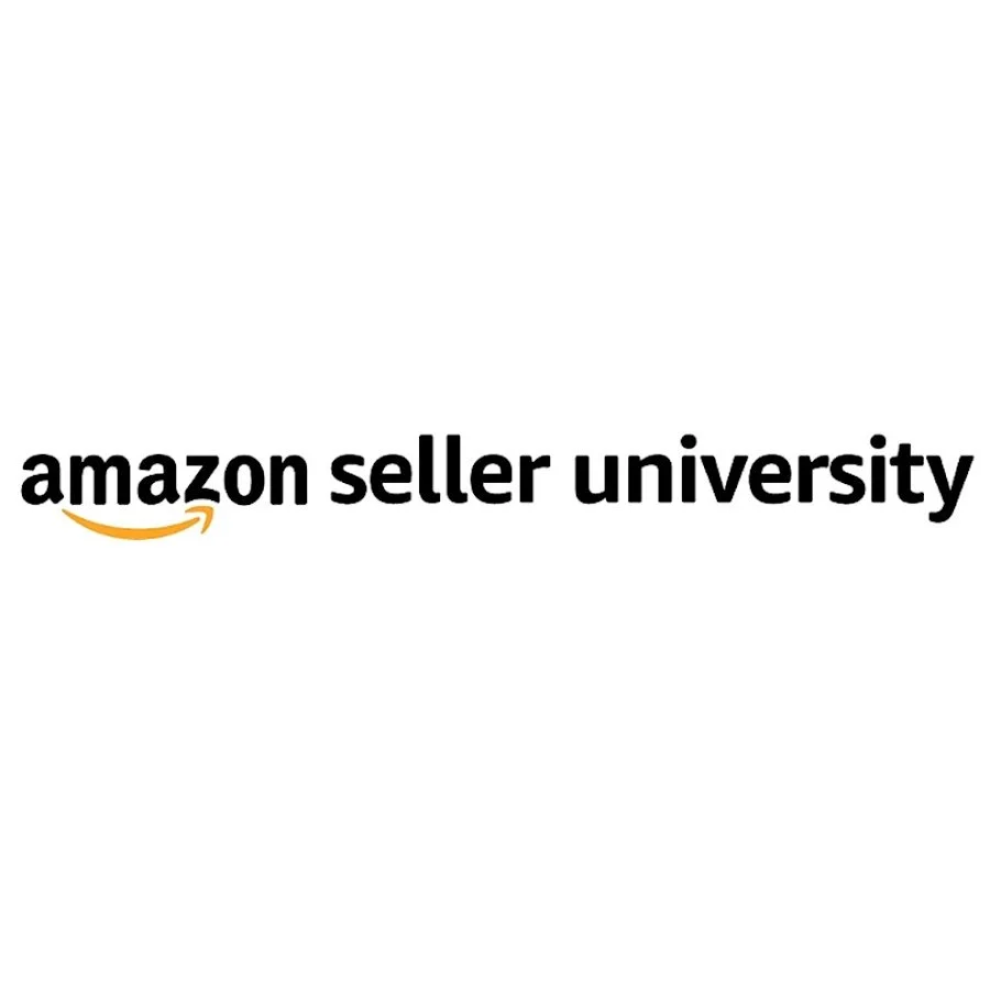 Logo of Amazon Seller University with the Amazon smile arrow underneath the text.