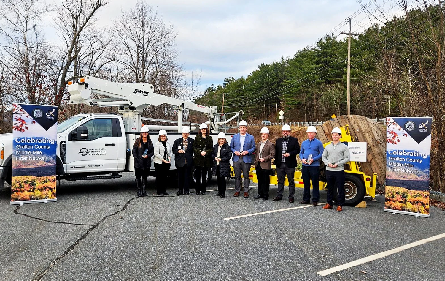 Grafton County, NH and eX² Technology Kick Off Construction of an NTIA-Funded Middle-Mile Fiber Optic Network