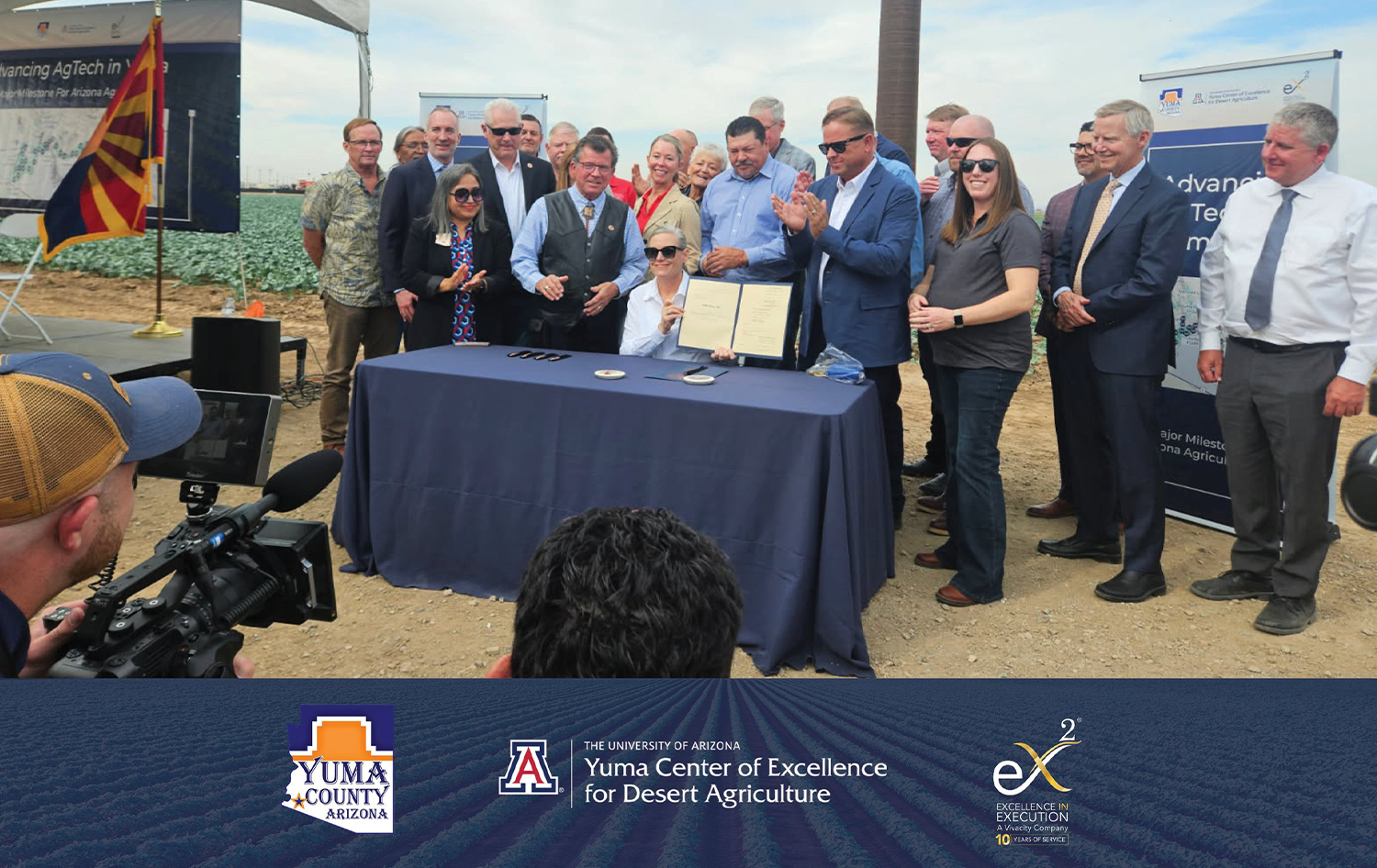 eX² Technology and Yuma County Commemorate an Ag-Dedicated Wireless Tower Network