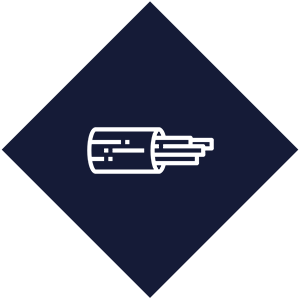 Line drawing of a bundle of firecrackers on a dark background.