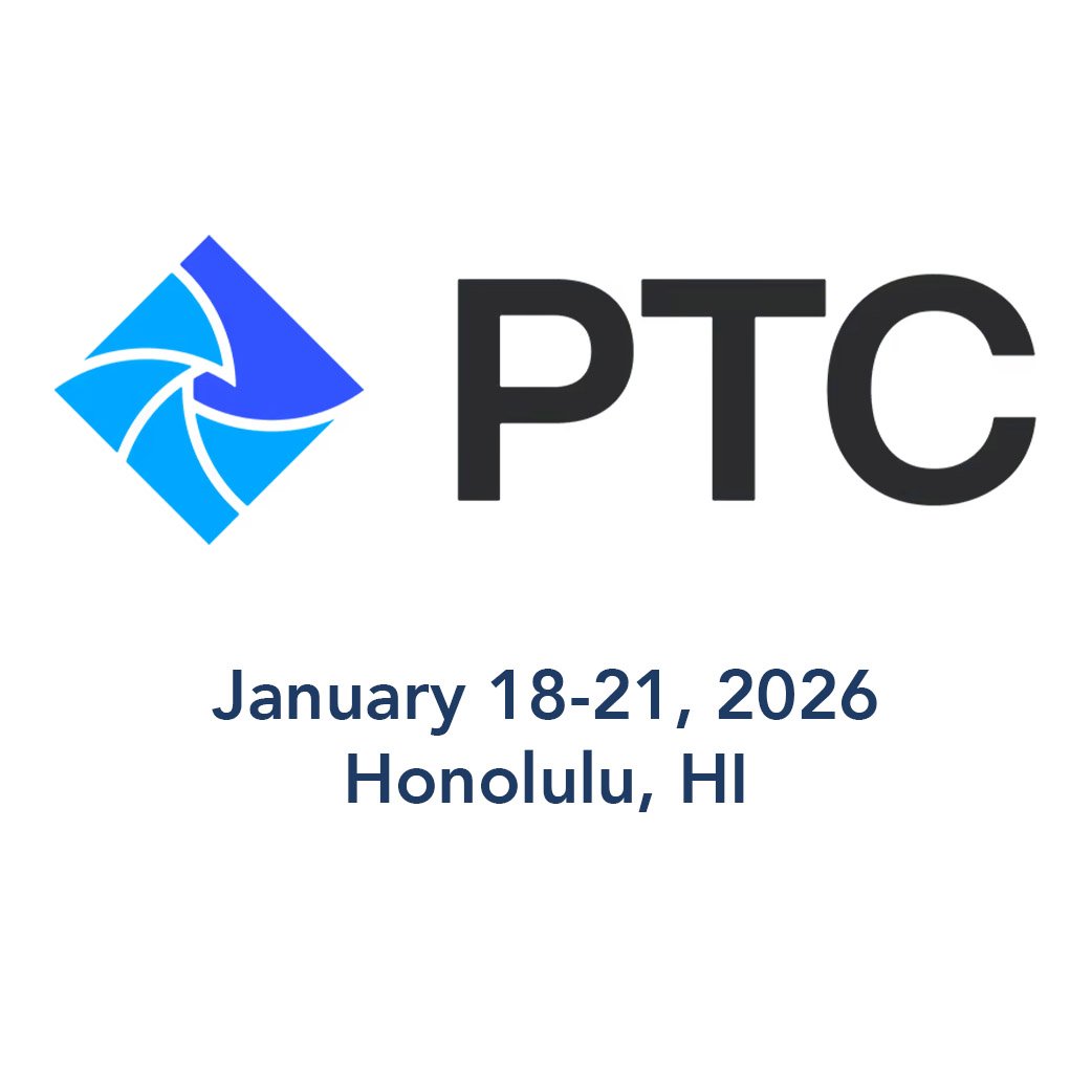 Event information for PTC conference held January 18-21, 2026, in Honolulu, Hawaii.