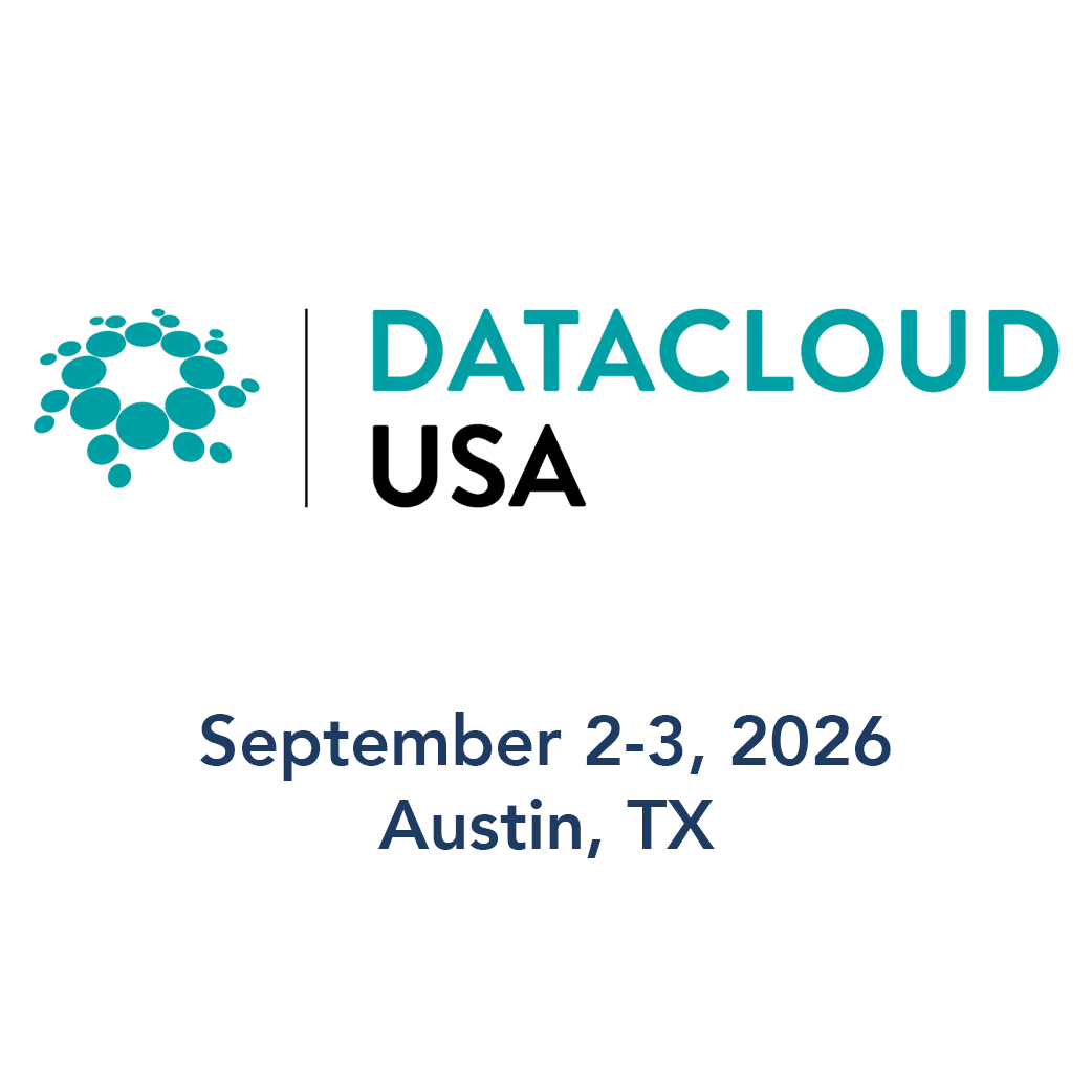 Logo for DataCloud USA event, September 2-3, 2026, Austin, TX